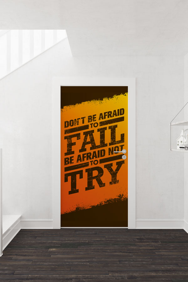 Başarısızlık Korkusu Temalı Kapı Giydirme 8775