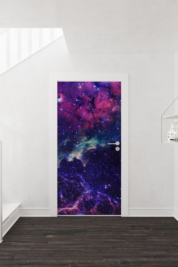 school-class-door-decor-8561-01 Nebula ve Galaksi Temalı Kapı Giydirme 8561