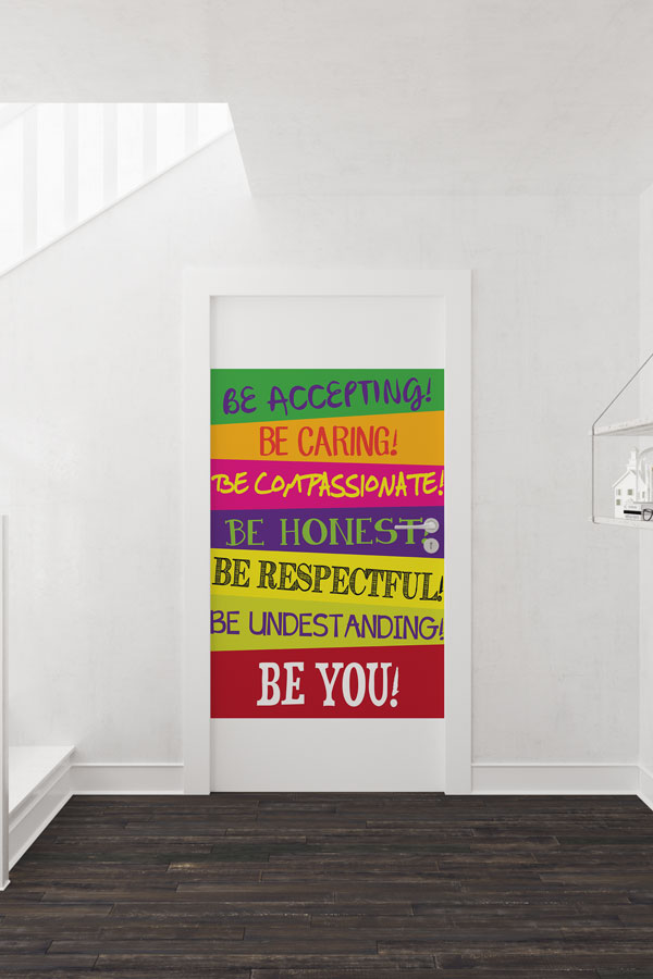 İngilizce Sınıf Değerleri ve Davranış Kuralları Kapı Giydirmesi 8710