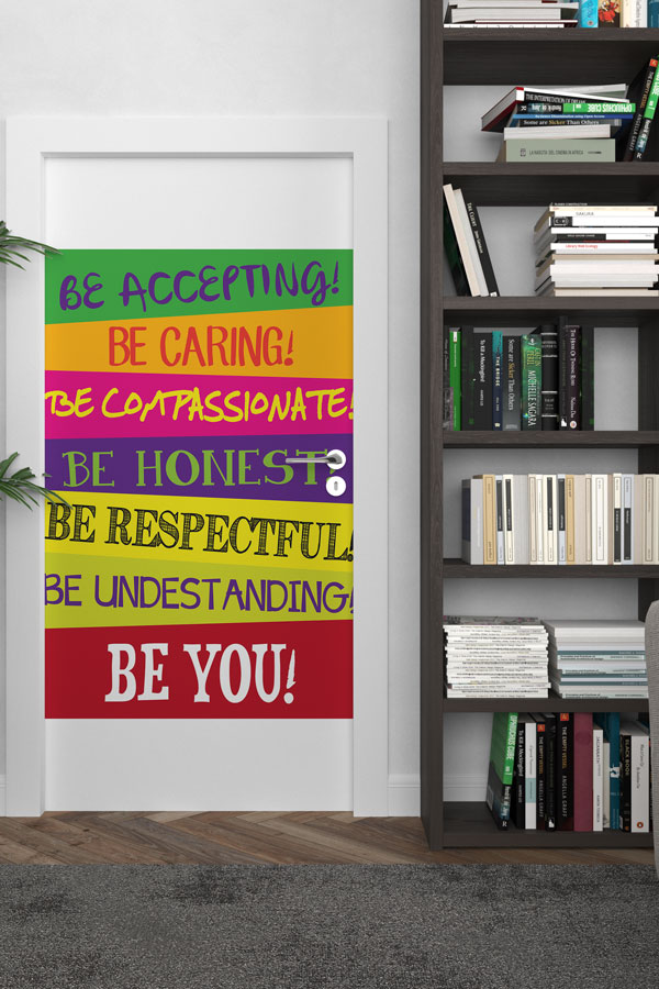 İngilizce Sınıf Değerleri ve Davranış Kuralları Kapı Giydirmesi 8710