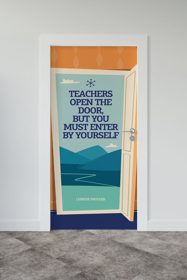 İngilizce Öğretmen Motivasyon Kapı Giydirmesi 8711