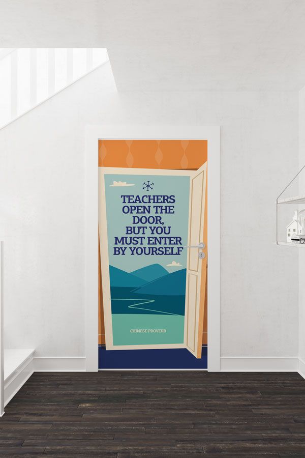 school-class-door-design-8711-01 İngilizce Öğretmen Motivasyon Kapı Giydirmesi 8711