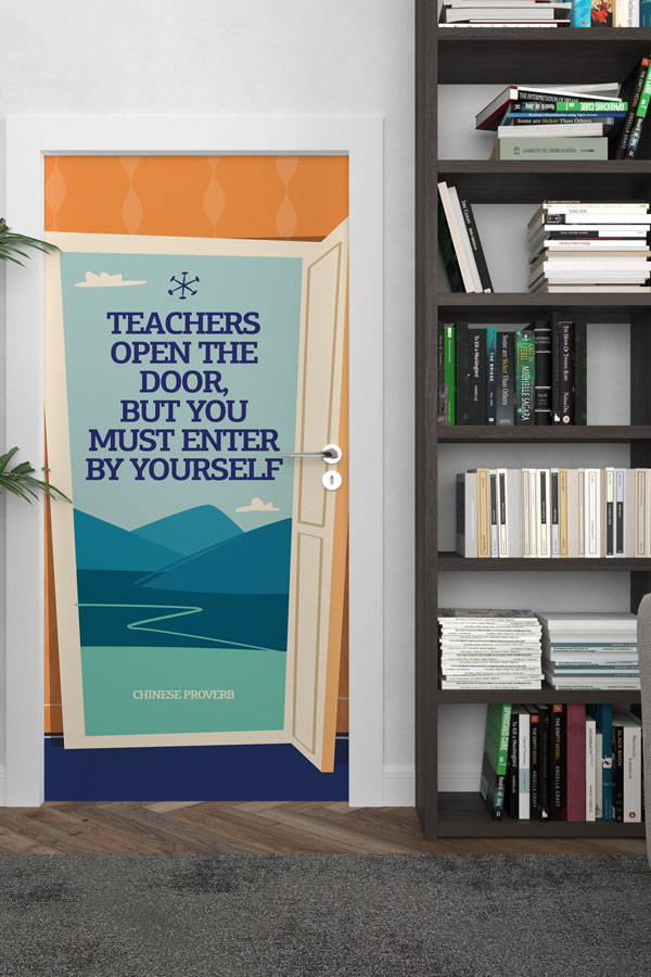 school-class-door-design-8711-02 İngilizce Öğretmen Motivasyon Kapı Giydirmesi 8711
