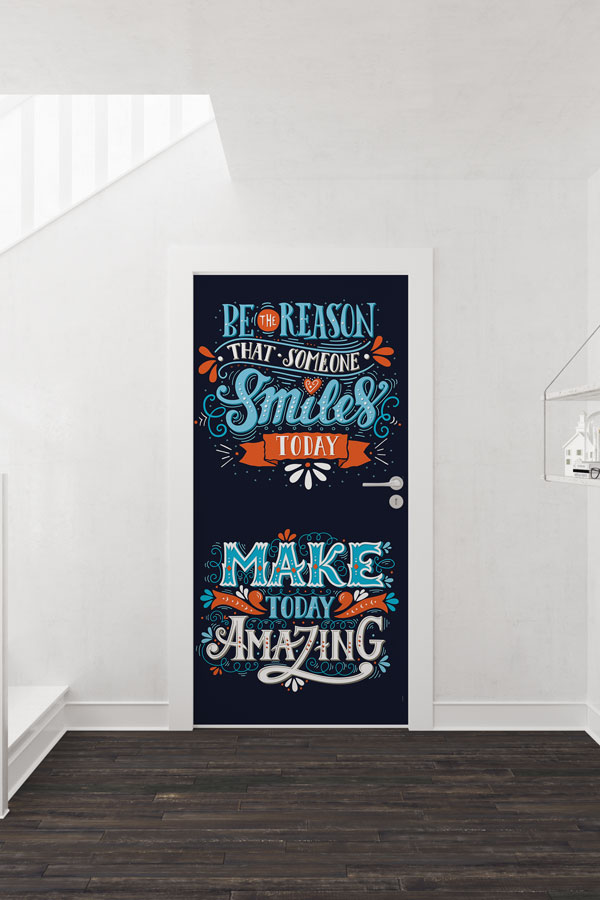 İngilizce Nezaket ve Pozitiflik Motivasyon Kapı Giydirmesi 8731