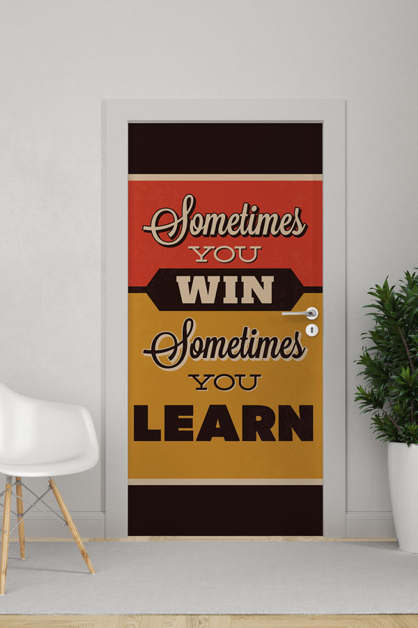 school-class-door-design-8750-0 Sometimes You Win Sometimes You Learn Kapı Giydirme 8750