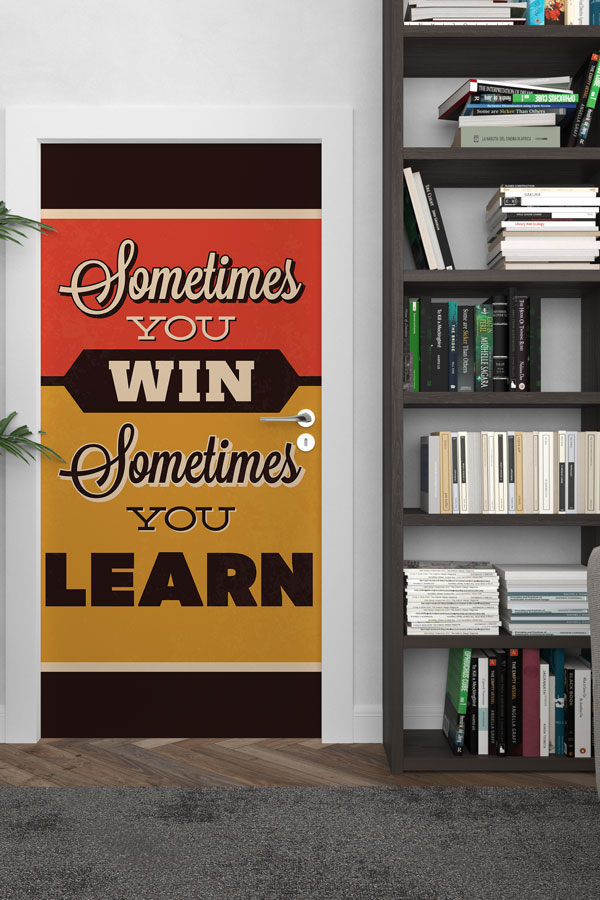 school-class-door-design-8750-02 Sometimes You Win Sometimes You Learn Kapı Giydirme 8750