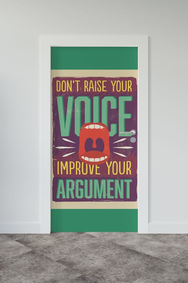 Etkili İletişim Temalı Kapı Giydirme 8778