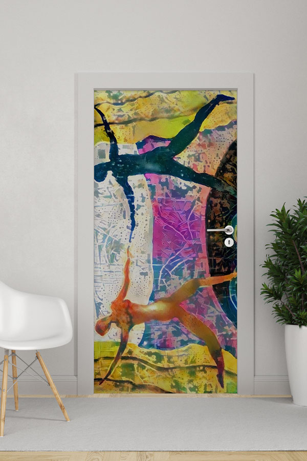 Sanatsal Dans Figürleri Kapı Giydirme 8860