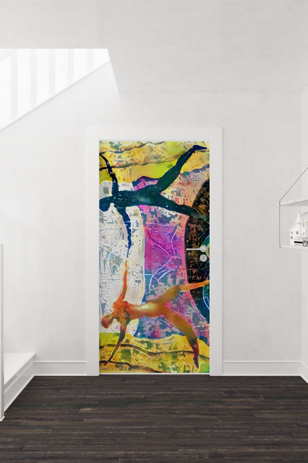 Sanatsal Dans Figürleri Kapı Giydirme 8860