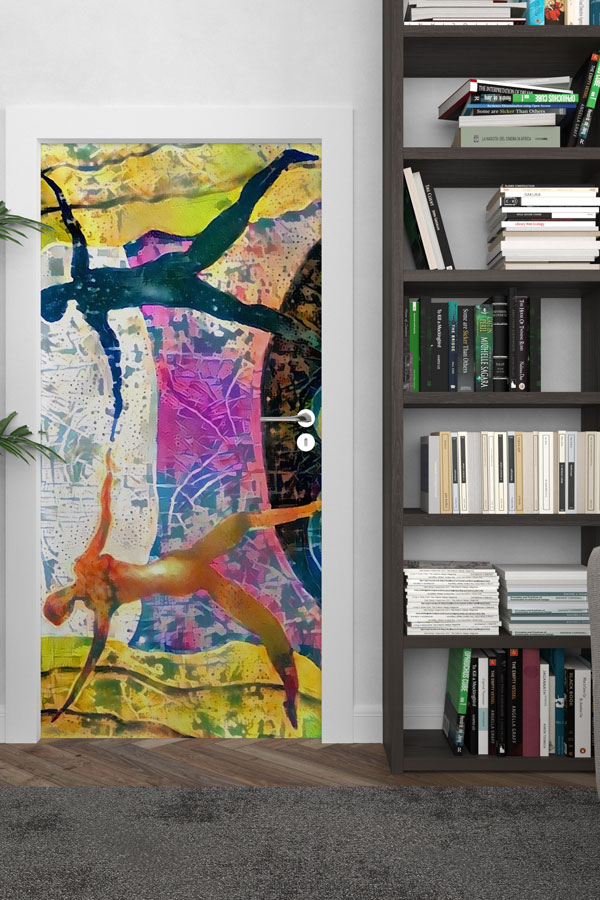 Sanatsal Dans Figürleri Kapı Giydirme 8860