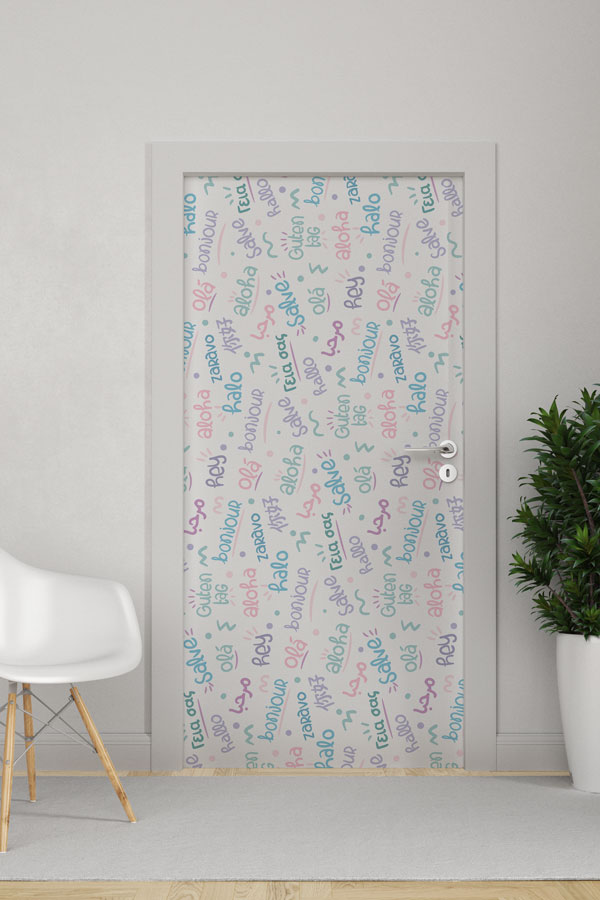 "Çok Dilli Hoş Geldin" Kapı Giydirme 9202