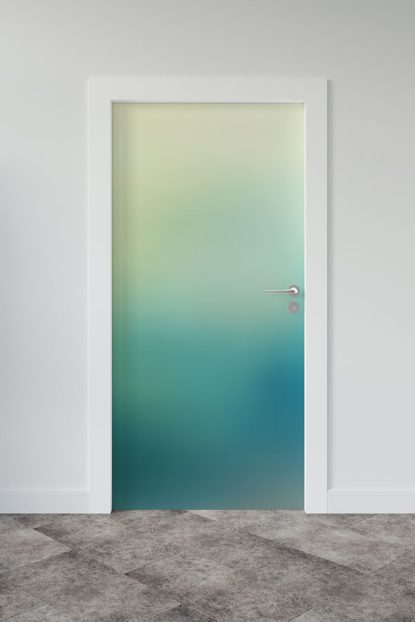 Yeşil Degrade Minimal Kapı Giydirme Tasarımı 9244