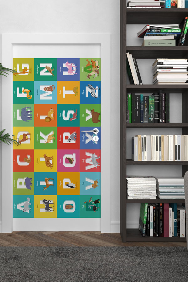 Kapı Giydirme: Hayvanlı İngilizce Alfabe 9288