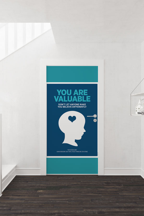 school-class-door-print-8705-01 Motivasyonel Sen Değerlisin Kapı Giydirmesi 8705