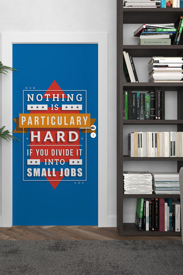 Nothing Is Particularly Hard Kapı Giydirme 8764