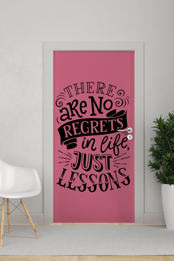 Dersler ve Pişmanlık Yok Temalı Kapı Giydirme 8782