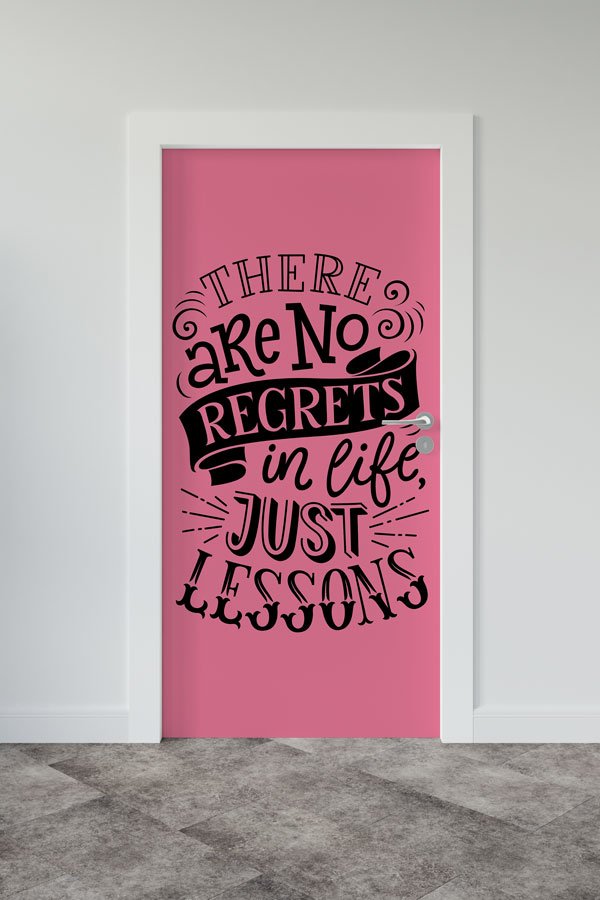 Dersler ve Pişmanlık Yok Temalı Kapı Giydirme 8782