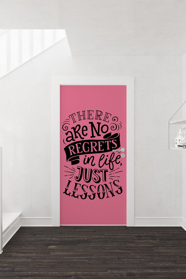 Dersler ve Pişmanlık Yok Temalı Kapı Giydirme 8782