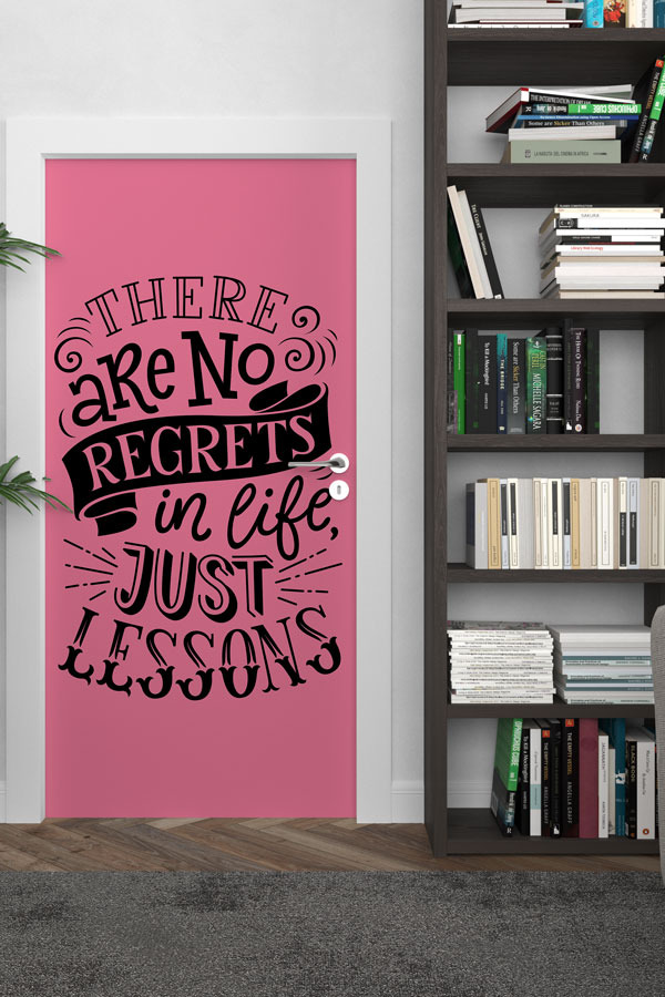 Dersler ve Pişmanlık Yok Temalı Kapı Giydirme 8782