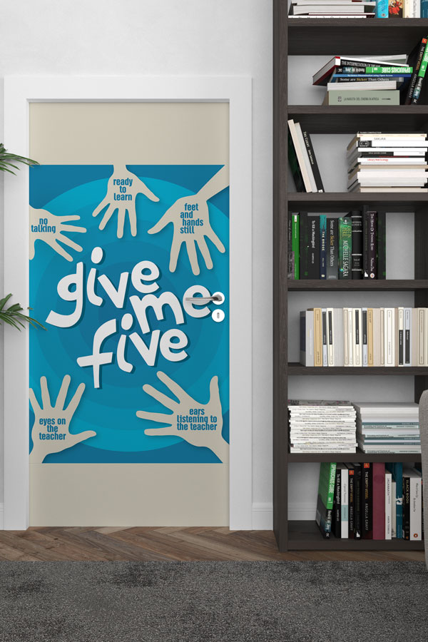 İngilizce Sınıf İletişim Kuralları Kapı Giydirmesi 8714