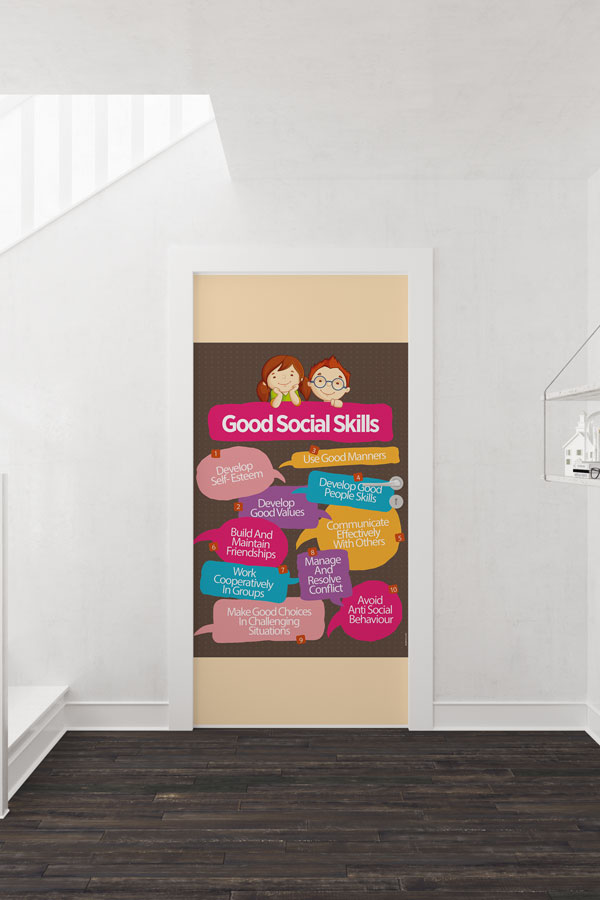 İngilizce Sosyal Beceriler Kapı Giydirmesi 8717