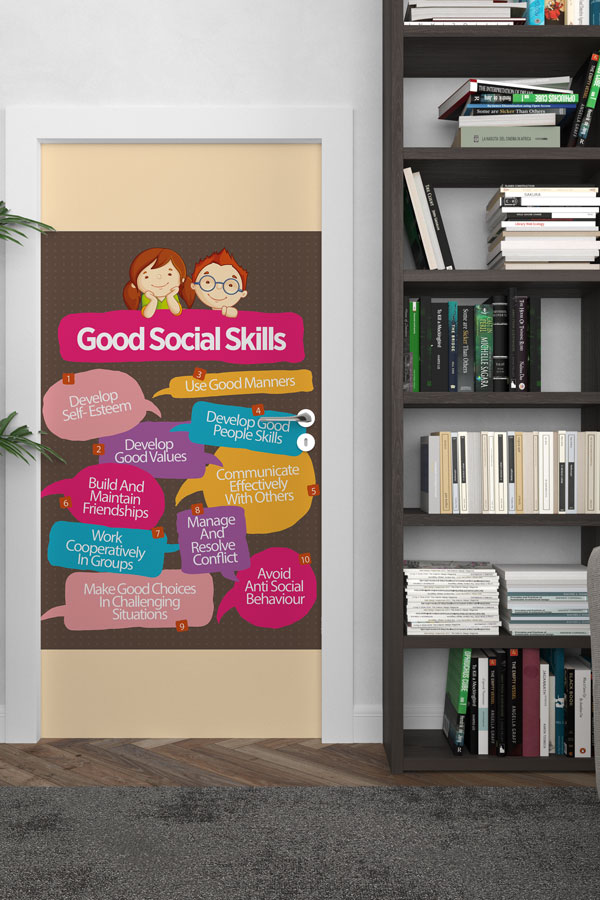 İngilizce Sosyal Beceriler Kapı Giydirmesi 8717