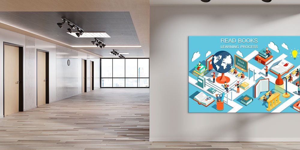 school-class-wall-art-decor-10204-04 Okuma ve Öğrenme Süreci Posteri 10204