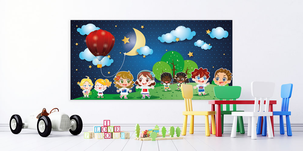 Farklı ülkelerden çocukların bir araya geldiği ve dostluk 10191