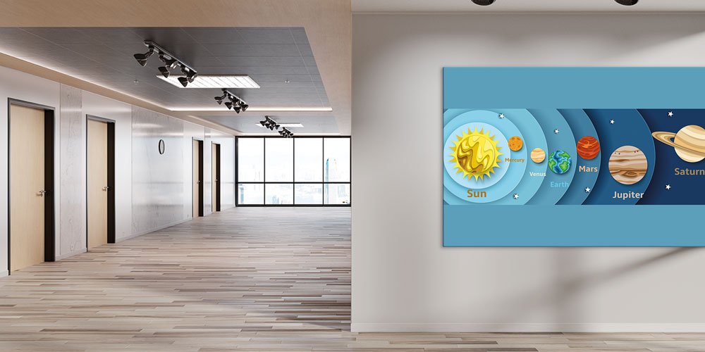 Güneş Sistemi ve Gezegenler Duvar Dekoru - Okul Sınıf ve Bilim Merkezleri İçin 10203