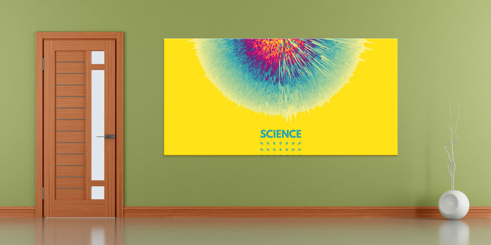 Soyut Bilim Patlaması Posteri - Fen Sınıfı Modern Duvar Dekoru 10214