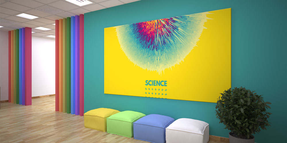 Soyut Bilim Patlaması Posteri - Fen Sınıfı Modern Duvar Dekoru 10214