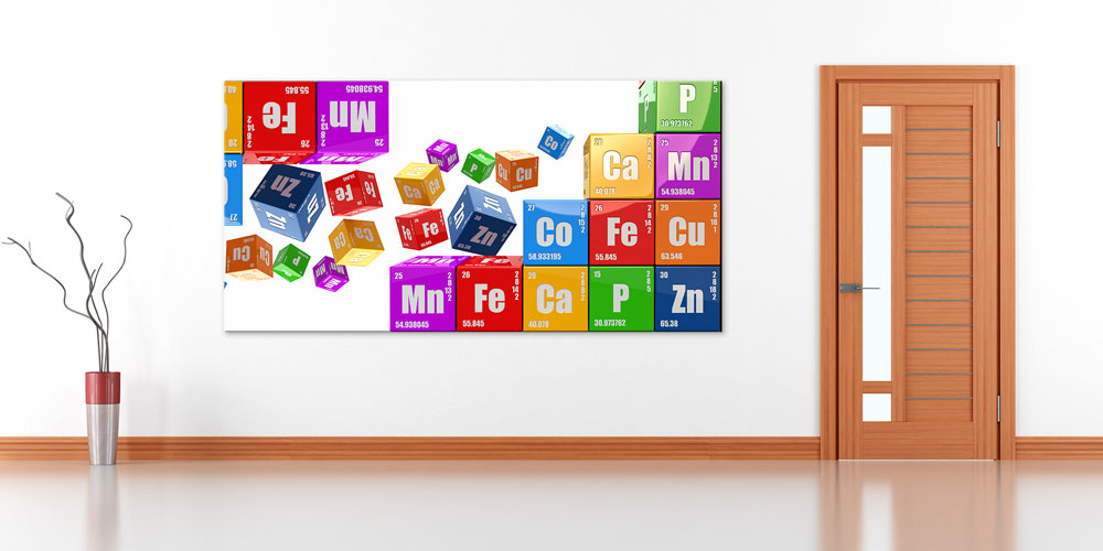 3D Periyodik Tablo Element Küpleri Posteri - Kimya Sınıfı Duvar Dekoru 10218