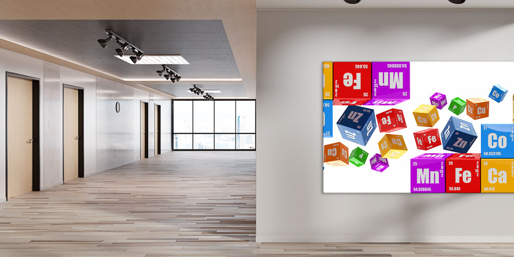3D Periyodik Tablo Element Küpleri Posteri - Kimya Sınıfı Duvar Dekoru 10218