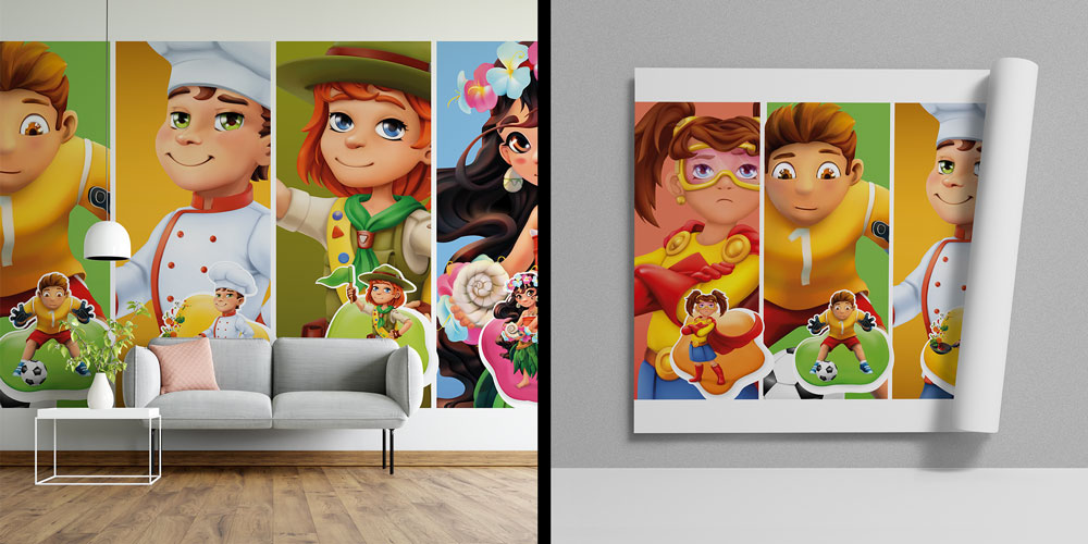 Okul Duvar Kağıdı: Çocuk Meslekler 10318