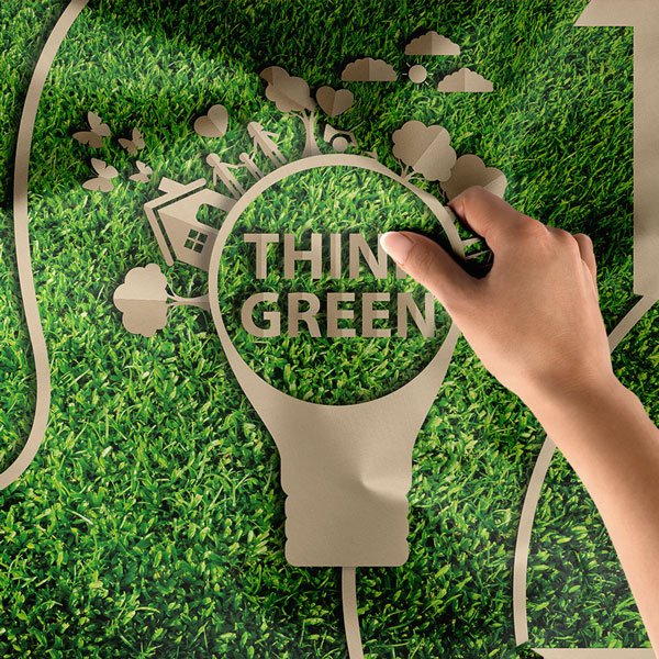 school-class-wall-tapestry-8298-03 "Think Green" (Yeşil Düşün) Enerji ve Şehir Temalı Duvar Örtüsü 8298