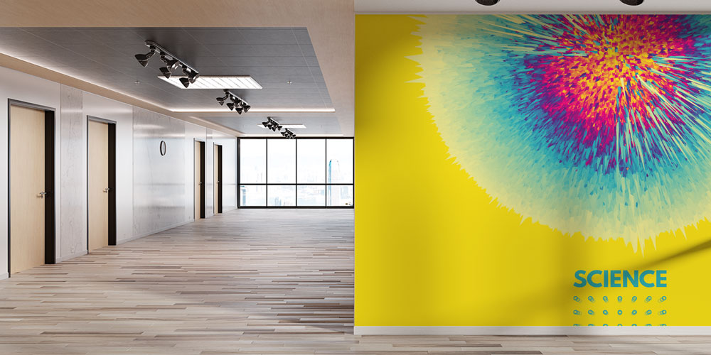 school-class-wallpaper-10323-02 Bilimsel Patlama Temalı Duvar Kağıdı - Eğitim Kurumları için Sanatsal Duvar Giydirme 10323