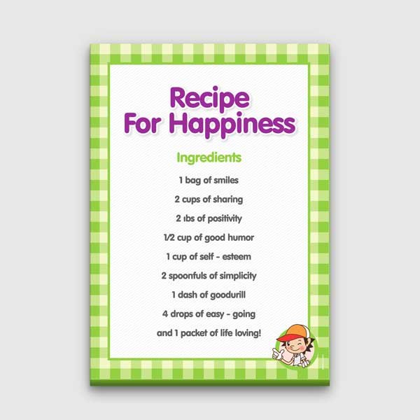 school-classroom-display-b-549-00 Mutluluk Tarifi Eğitici Poster Tablo – B-549