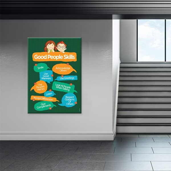İyi İnsan Becerileri Eğitici Poster Tablo – B-577