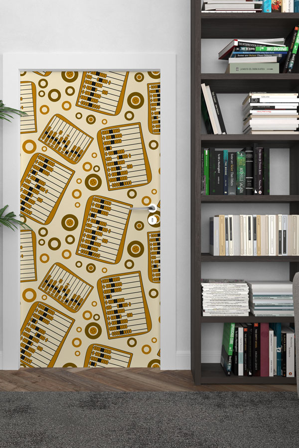 Abaküs Desenli Kapı Giydirme 8600