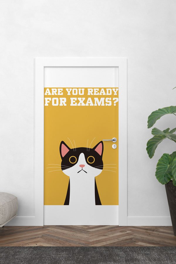 Sınav Hazırlığı Motivasyon Kapı Giydirmesi 8698