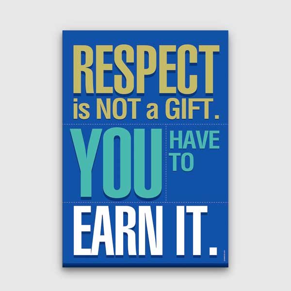 Sıkı Çalış Büyük Hayal Et Asla Vazgeçme Motivasyon Poster Tablo – B-591