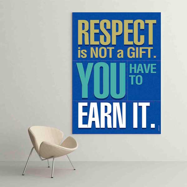 Sıkı Çalış Büyük Hayal Et Asla Vazgeçme Motivasyon Poster Tablo – B-591