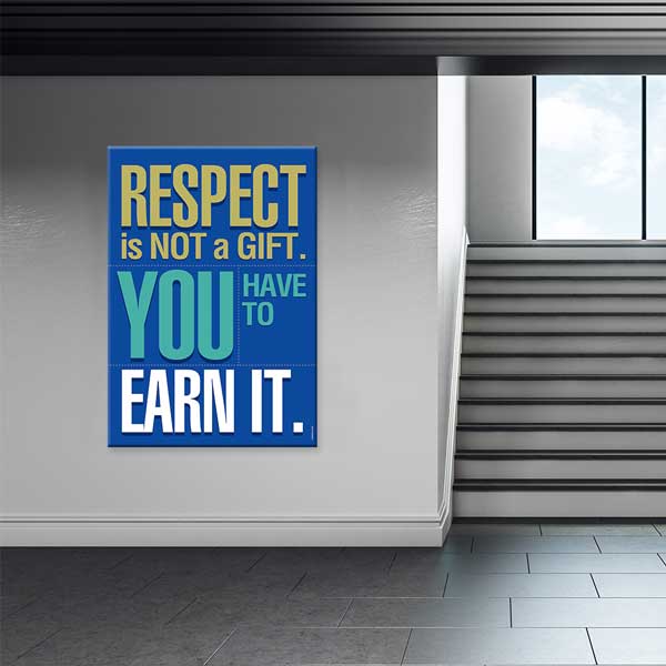 Sıkı Çalış Büyük Hayal Et Asla Vazgeçme Motivasyon Poster Tablo – B-591