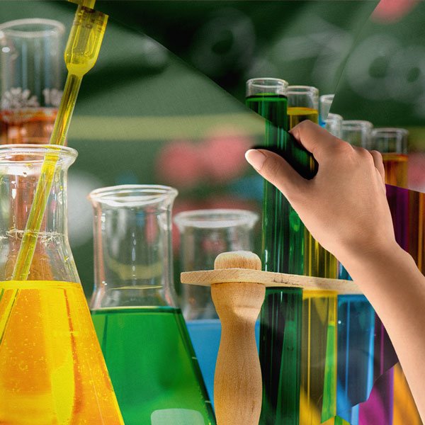 Fen Bilimleri Laboratuvarı Duvar Örtüsü - Kimya ve Teknoloji Temalı 8217