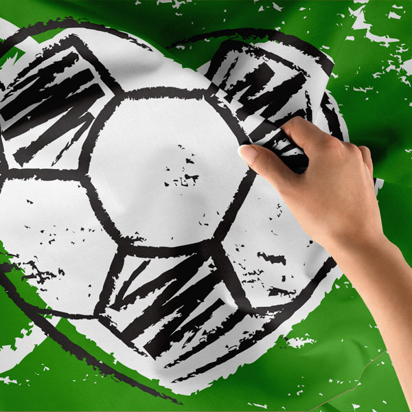 school-sports-wall-art-8441-03 Kalp Topu ve Saha Desenli Duvar Örtüsü 8441