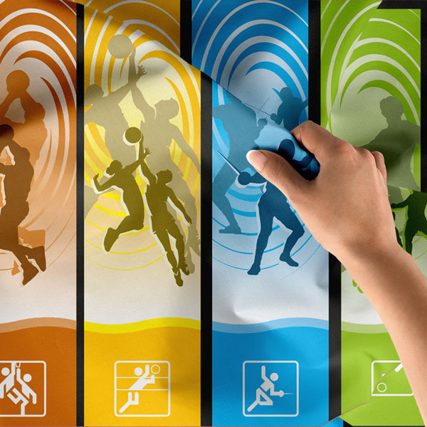 Çoklu Spor Dalları Panelli Duvar Örtüsü 8439