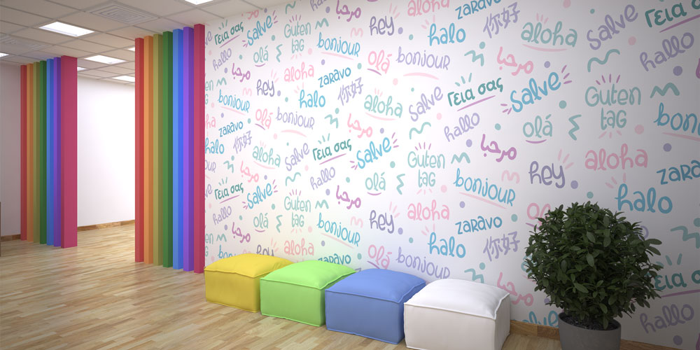 Çok Dilli Hoş Geldin Kelime Duvar Kağıdı 8010