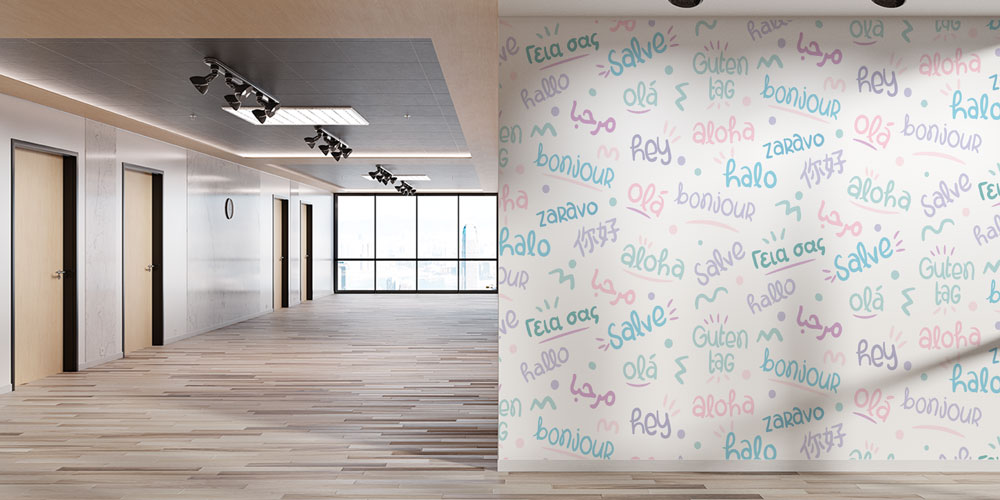 Çok Dilli Hoş Geldin Kelime Duvar Kağıdı 8010