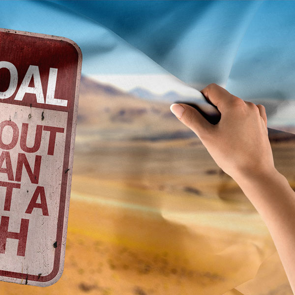 "Plansız Hedef Sadece Dilektir" Temalı Motivasyon Duvar Örtüsü 8241