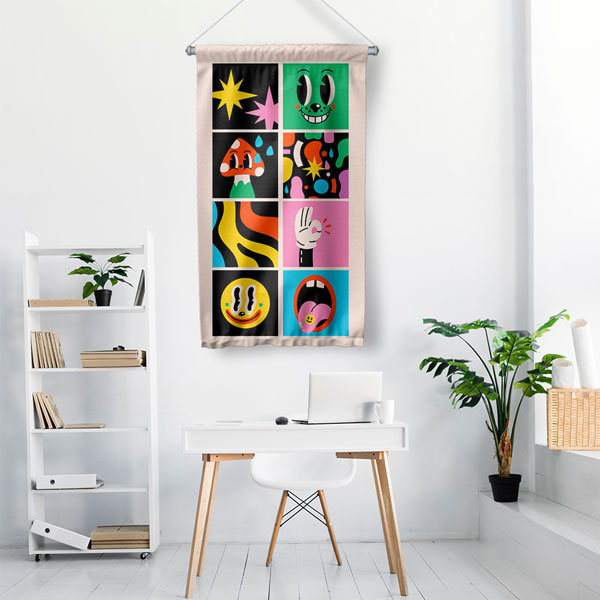 "Hedef Nişan Tahtası" Temalı Motivasyonel Okul Duvar Flaması 10267